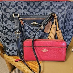 Coach Denim Purse and Wallet